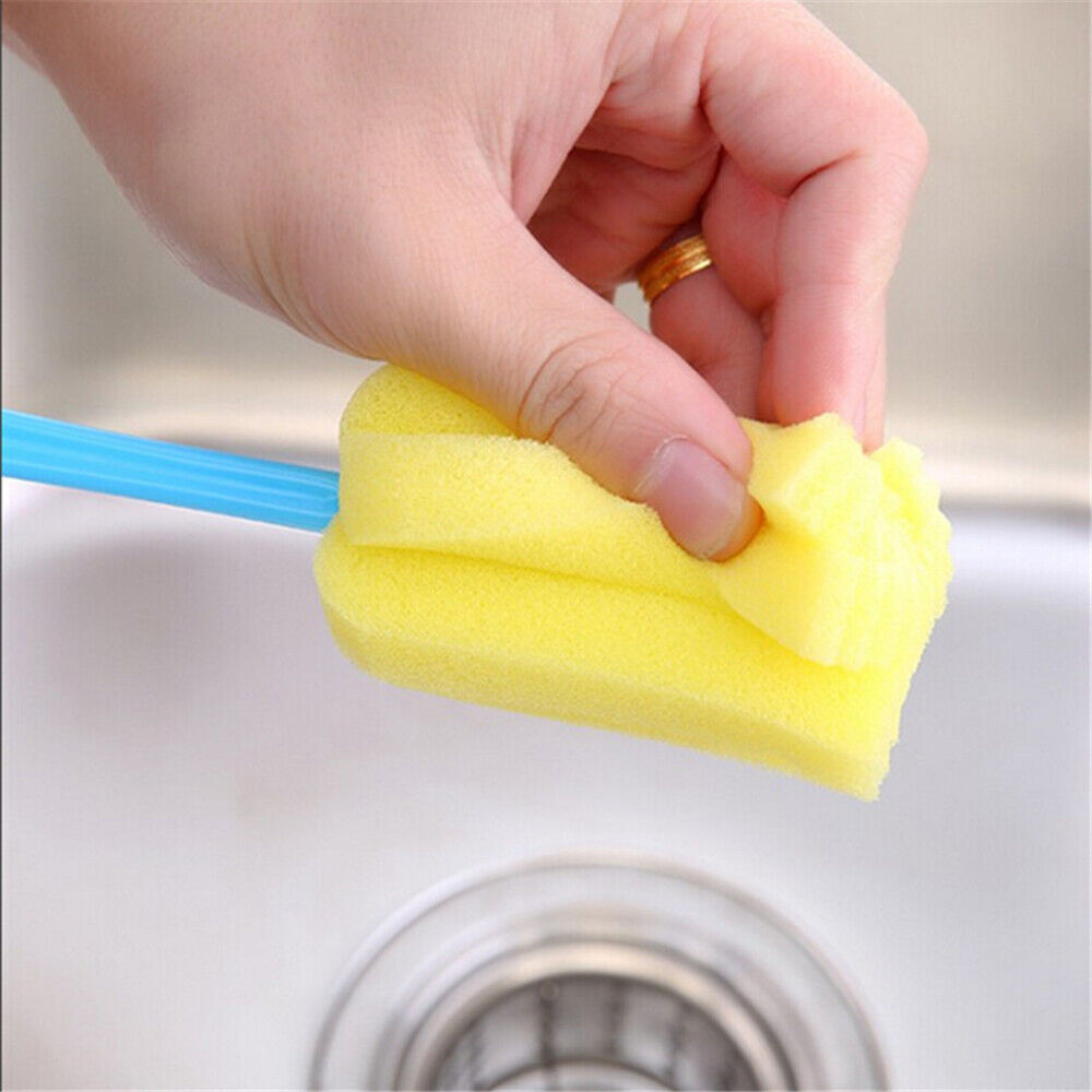 Cup Plastic Feeding Cleaning Tool Baby Bottle Brush Nipple Cleaner Sponge