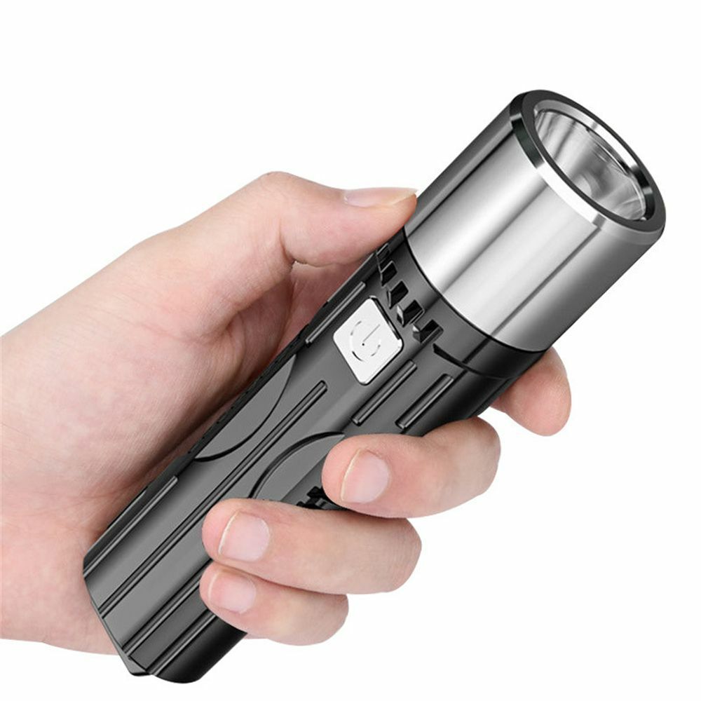 3 Modes LED Strong Brightness Waterproof Torch USB Rechargeable Flashlight