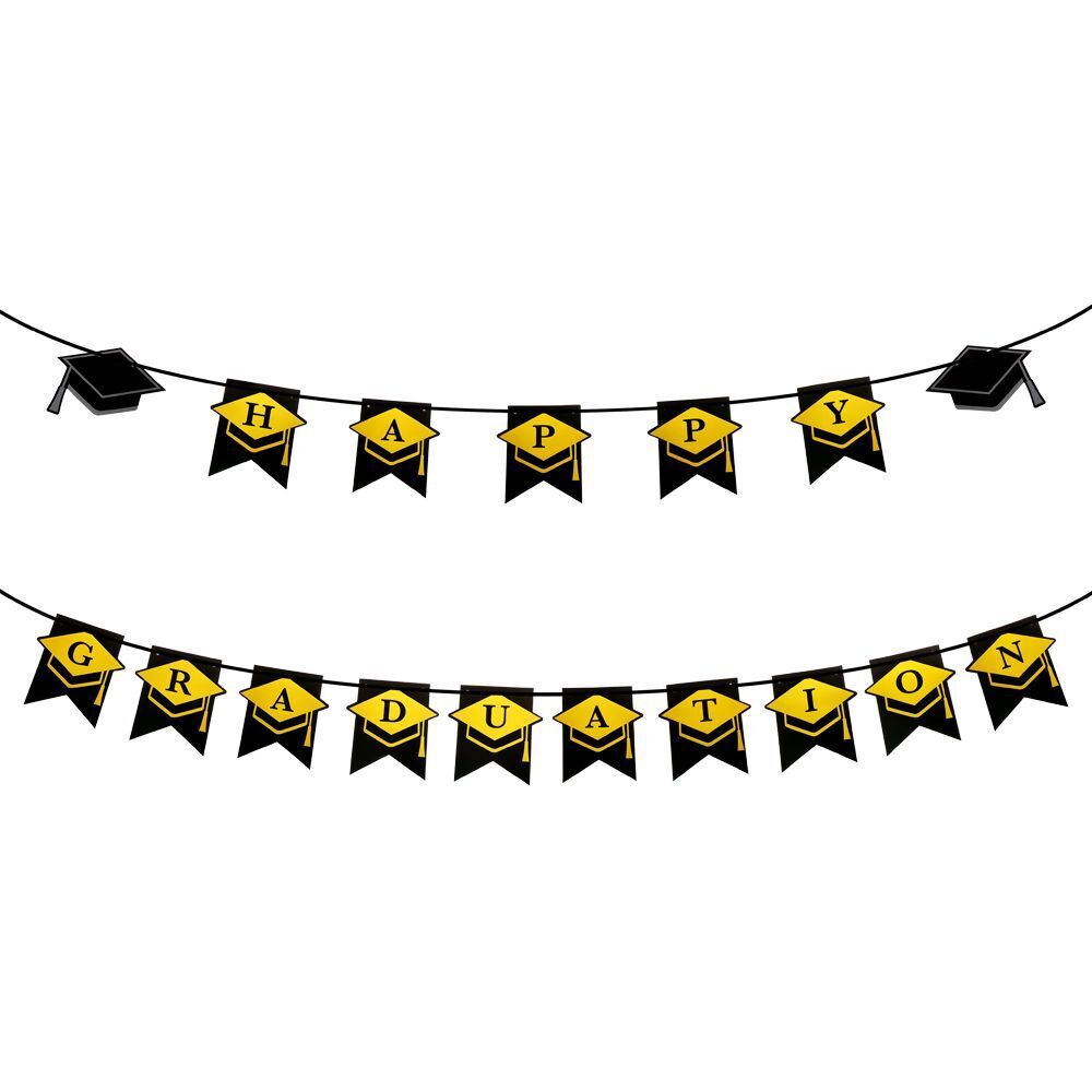 Party Decoration Congrats Grad Banner Grad Party Supplies Garland Flag