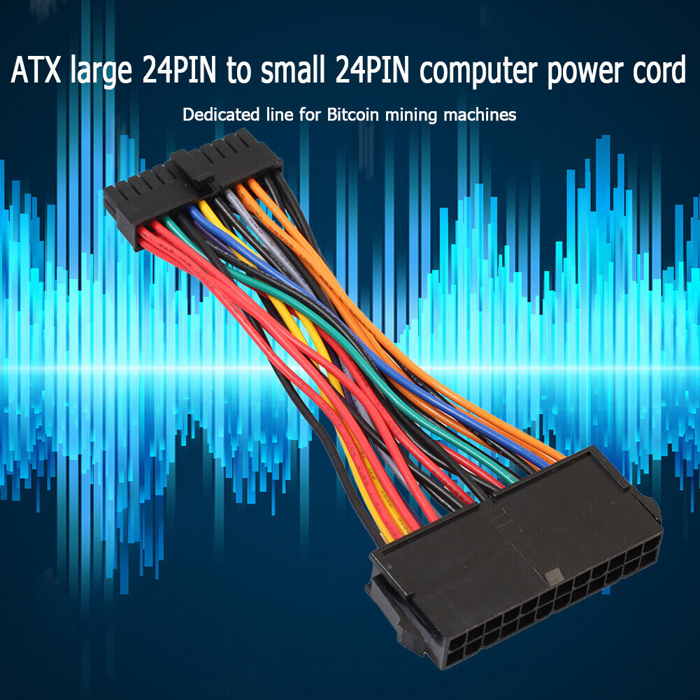 24Pin Female to Mini 24P Male Internal Power Cable for DELL 780 980 760 960