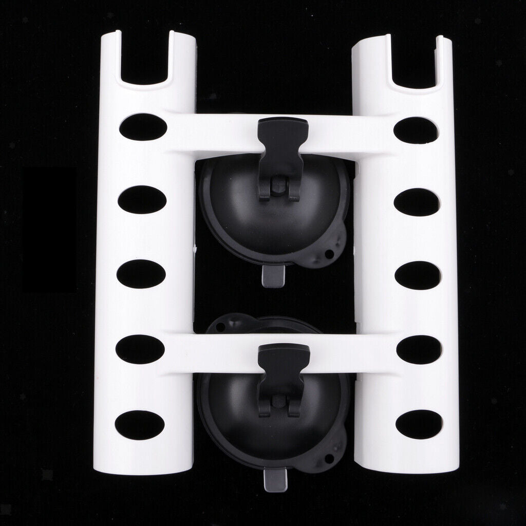 Suction Cup Fishing Rod Rack 2 Tube Rod Holder /Truck/SUV/Fishing Box