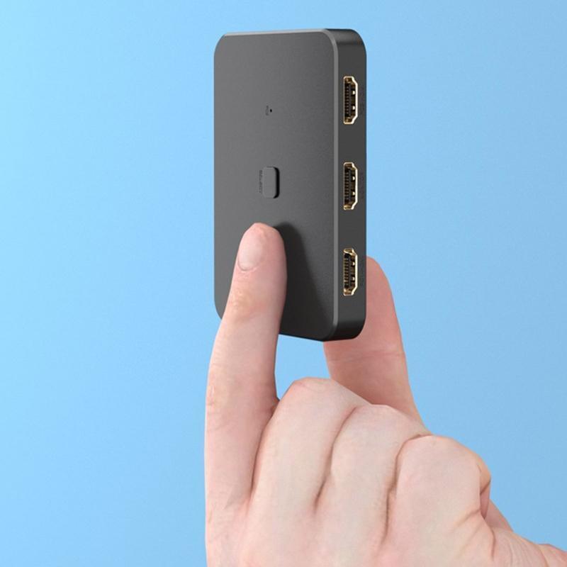 4K KVM Switcher Box for Scanner PCs Mouse High Definition 1080P 60Hz 3 in 1 Out
