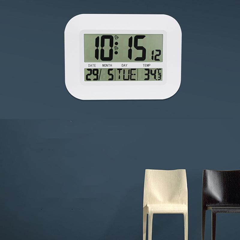 Home Electronic Perpetual Calendar Alarm Clock Temperature Large Screen Digital