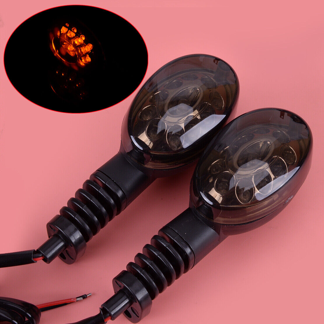 2pc Turn Signal Light Lamp Fit For Kawasaki Ninja 250R 2008-2012