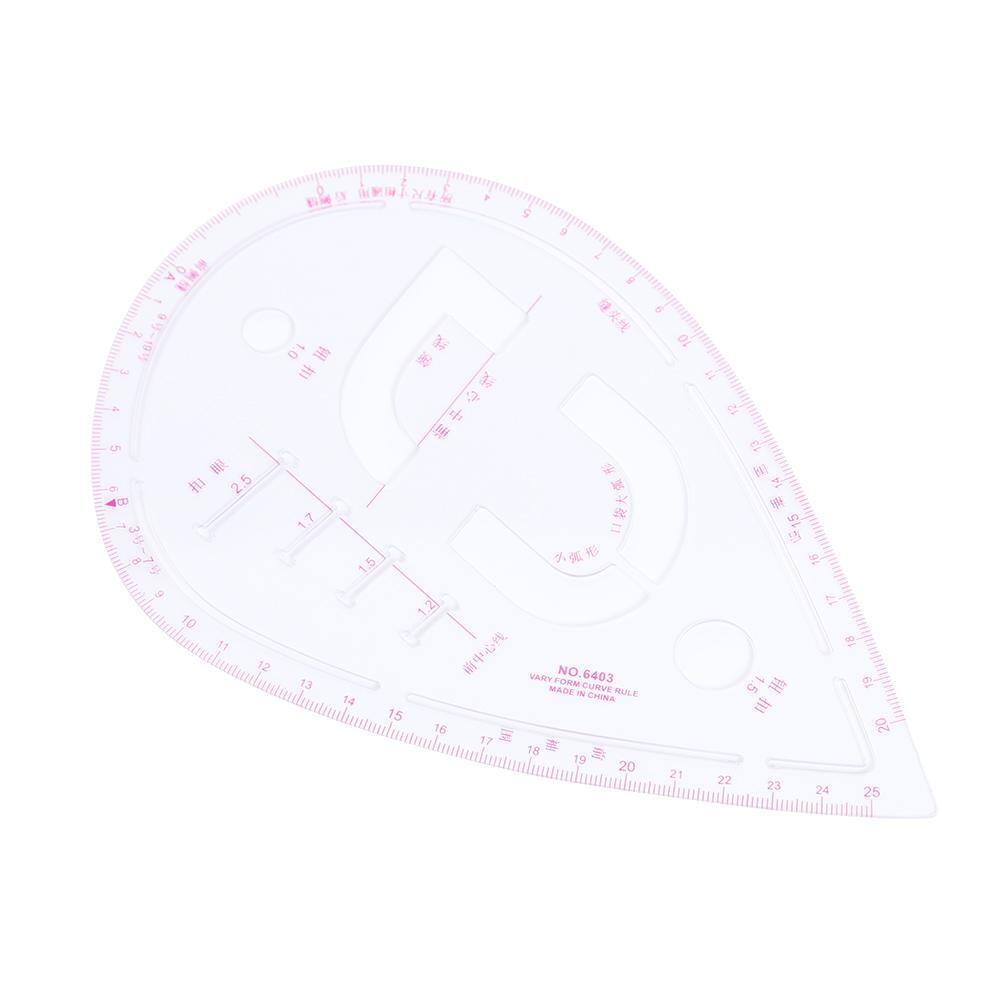 Plastic Curve Ruler Sewing Sleeve Collar Measure Ruler Tailor Designer Tool