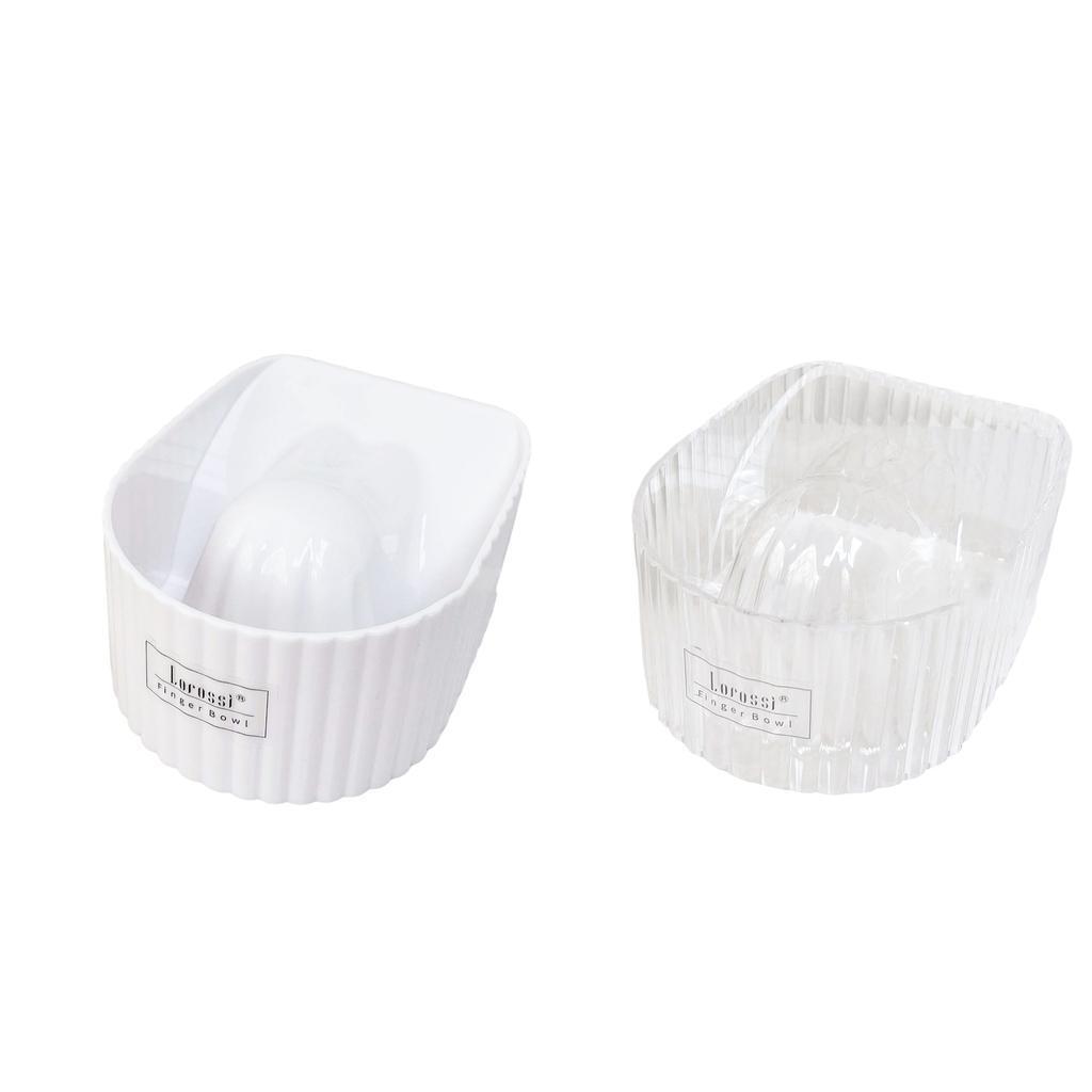 2×Nail Soaking Bowl Shell Shaped Nail Gel Removal for Manicure Bathing Mothers