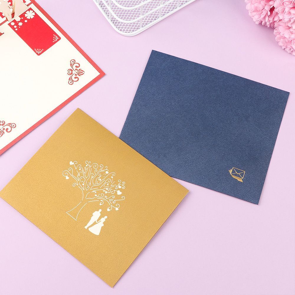 Anniversary Pop UP Love Card Thank You Cards Wedding Invitation Greeting Card