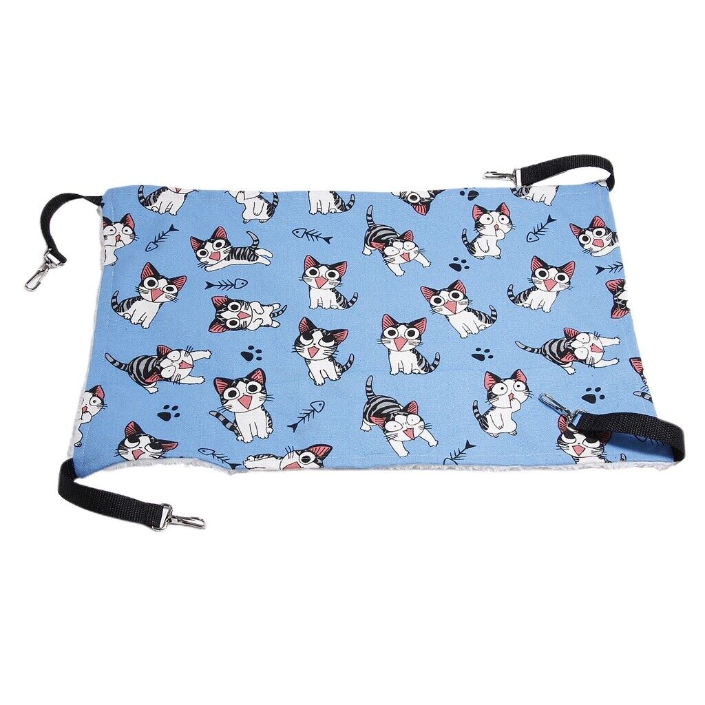 Breathable Double-Sided Soft  Hanging Cat Hammock Bed with Strap M