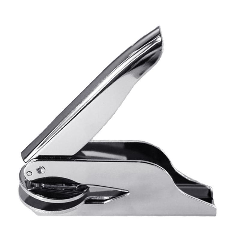 Durable Book Embosser Library Embossing Stamp Stainless Steel for DIY Seal Paper