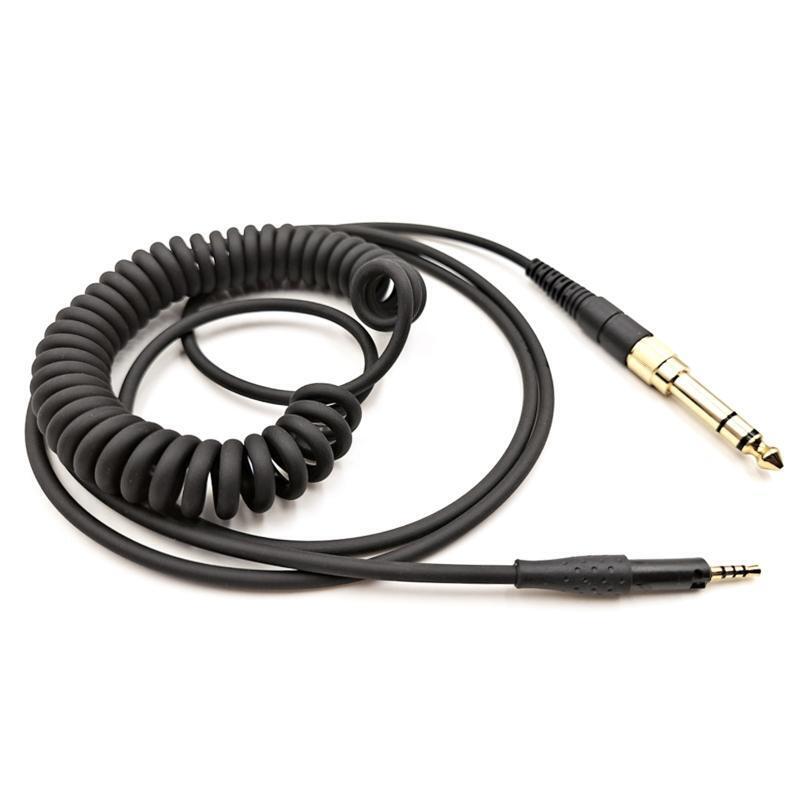 Earphone Wire 3.5mm Extended Coiled Spring Cable for SENNHEISER HD6 HD7 HD8 Wire