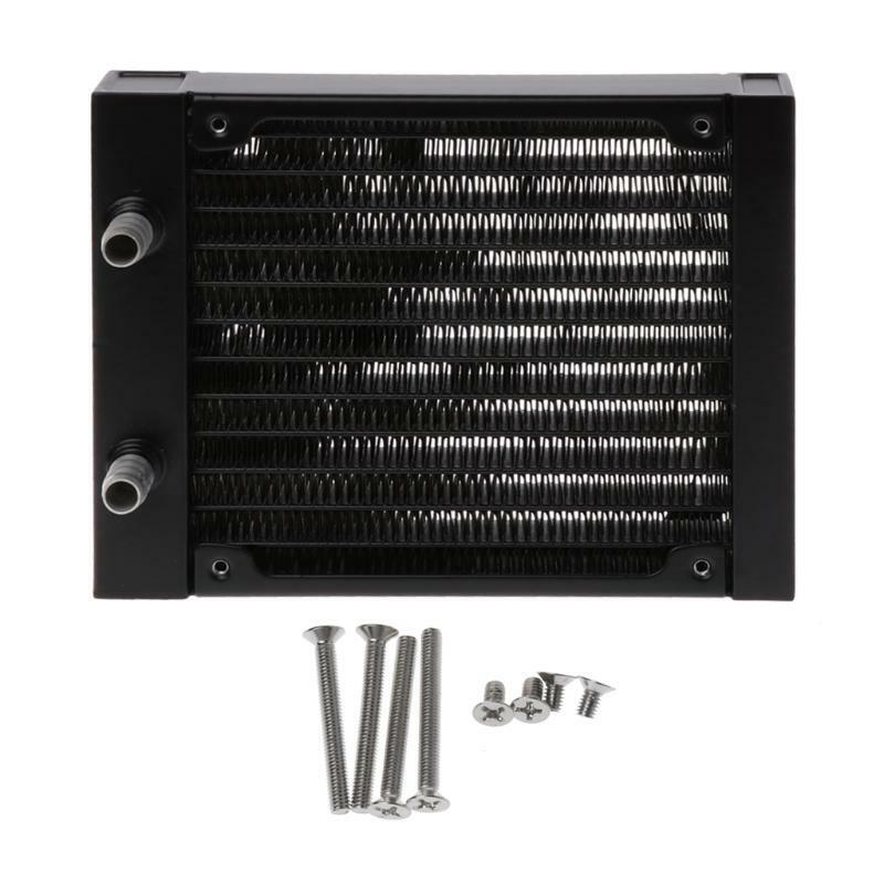 Water Cooling 120mm 12 Tubes Aluminum Radiator CPU Heat Sink Exchanger For PC