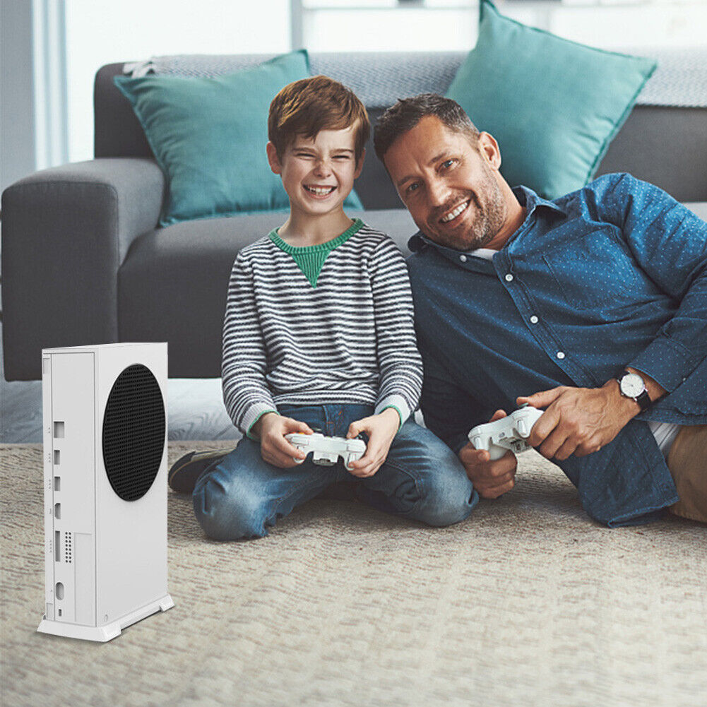 Vertical Stand w/ Built-in Cooling Vents for Xbox Series S Console (White)