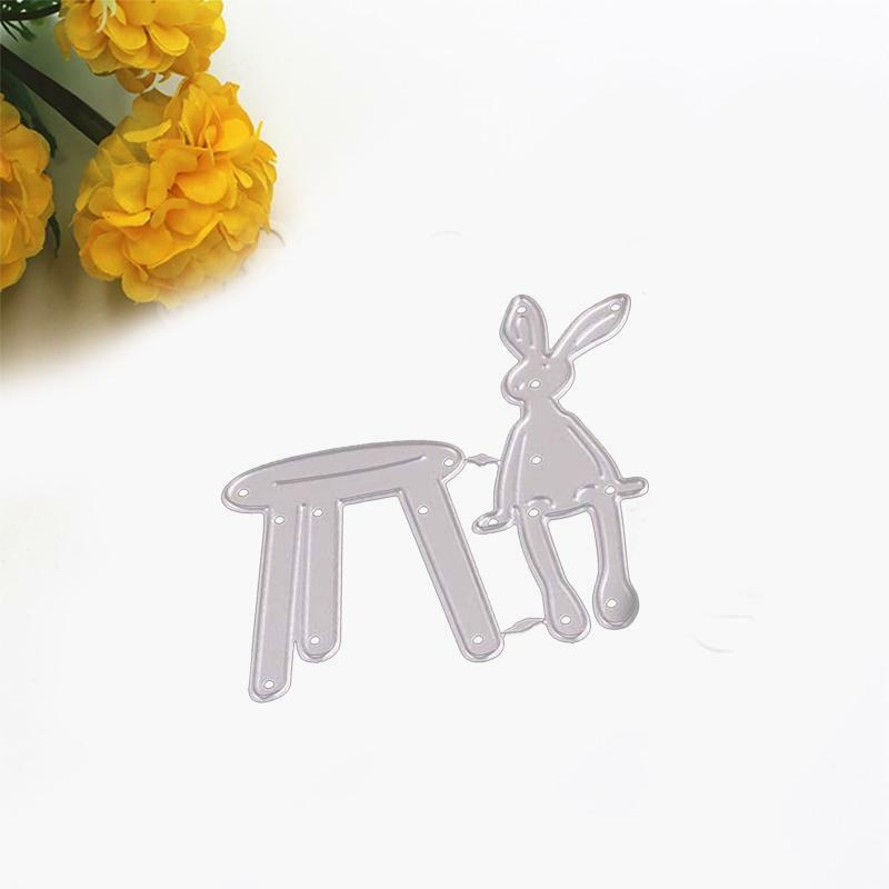 Bunny Rabbit Metal Cutting Dies Scrapbooking Stencil Die Cuts Card Embossing DIY