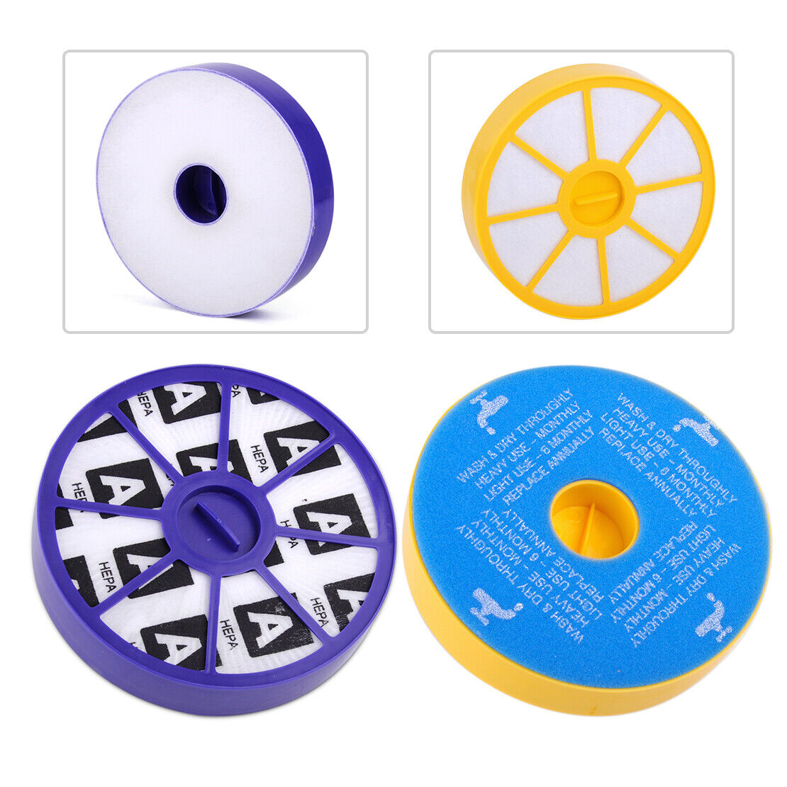 Washable Pre Post Motor HEPA Filter For DYSON DC04 DC05 DC08 Vacuum Cleaner Li