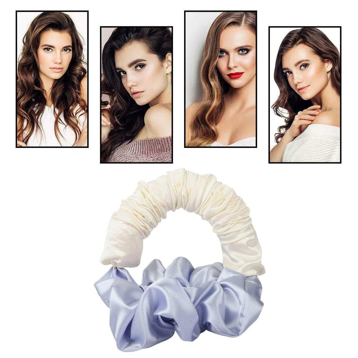 2Pcs hitzeloses Curling Rod  Scrunchies For  Styling
