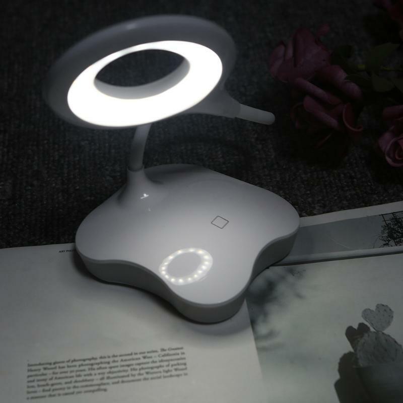 Touch Control Desk Lamp 360°Flexible Rechargeable Desk Lamp for Dorm Reading
