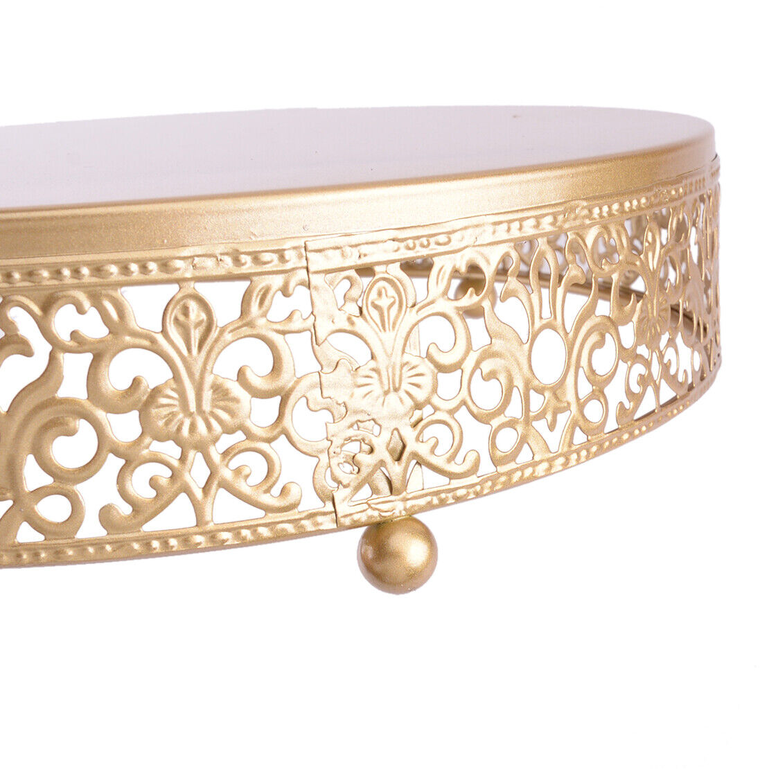 12" Metal Round Dessert Cupcake Cake Stand Display Plate Centrepiece Wedding New