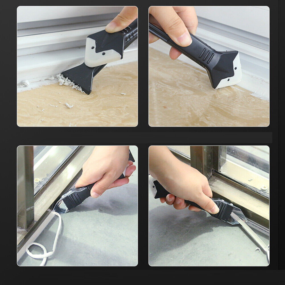 5 in 1 Caulking Removal Glass Glue Angle Scraper Sealant Remover Shovel