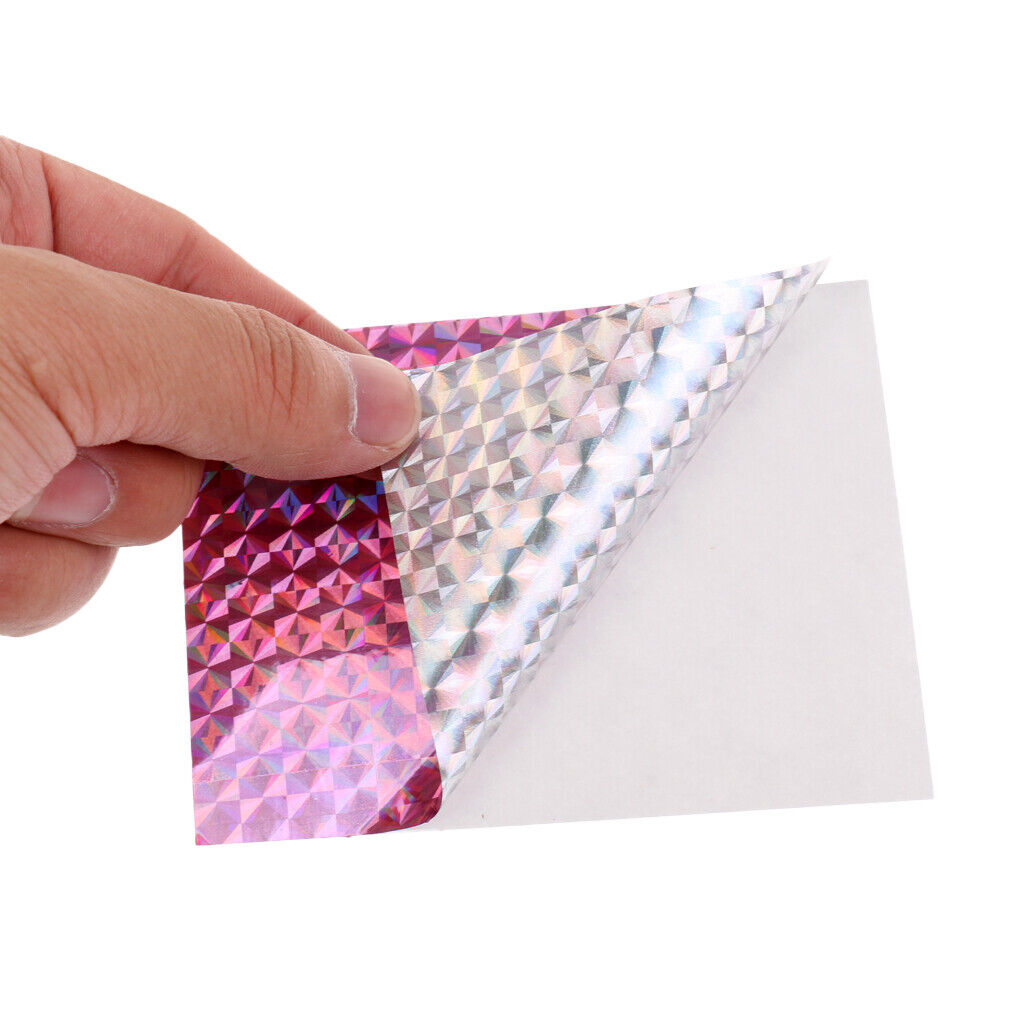 DIY Fishing Lure Outer Scale Reflective Tape Fishing  Pink