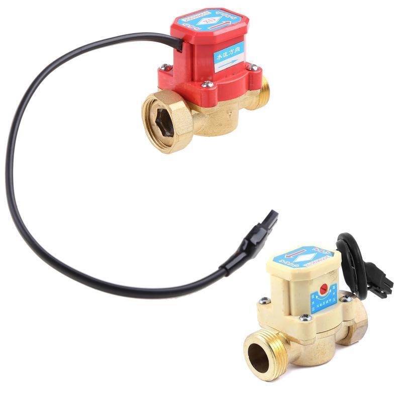 120W Pump Water Flow Sensor Switch Metal 26mm 3/4" PT Thread Connector Durable