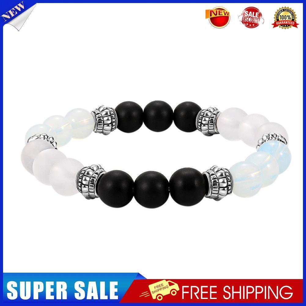 Men/Women Mix Color Elastic Agate Bead Prayer Bracelet Hand Chain Jewelry/G