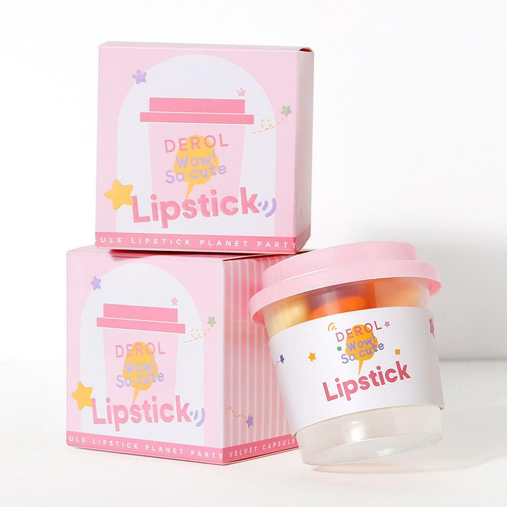 Capsule Lipstick Set Cute Waterproof Lip Stick Lip Tint for Cosmetics Girls