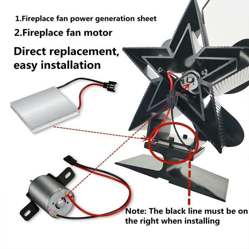 Winter Fireplace Fan Motor Easy to Install Pure Copper Wire Motor Accessories