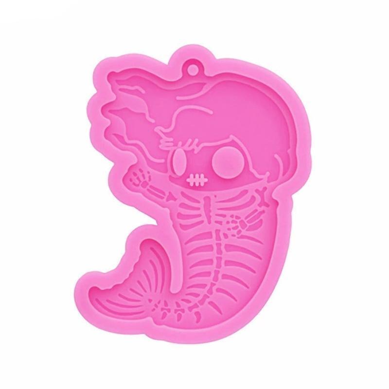 Human Fish Keychain Mold Epoxy Crystal Silicone Mold Customized Mold for Gift