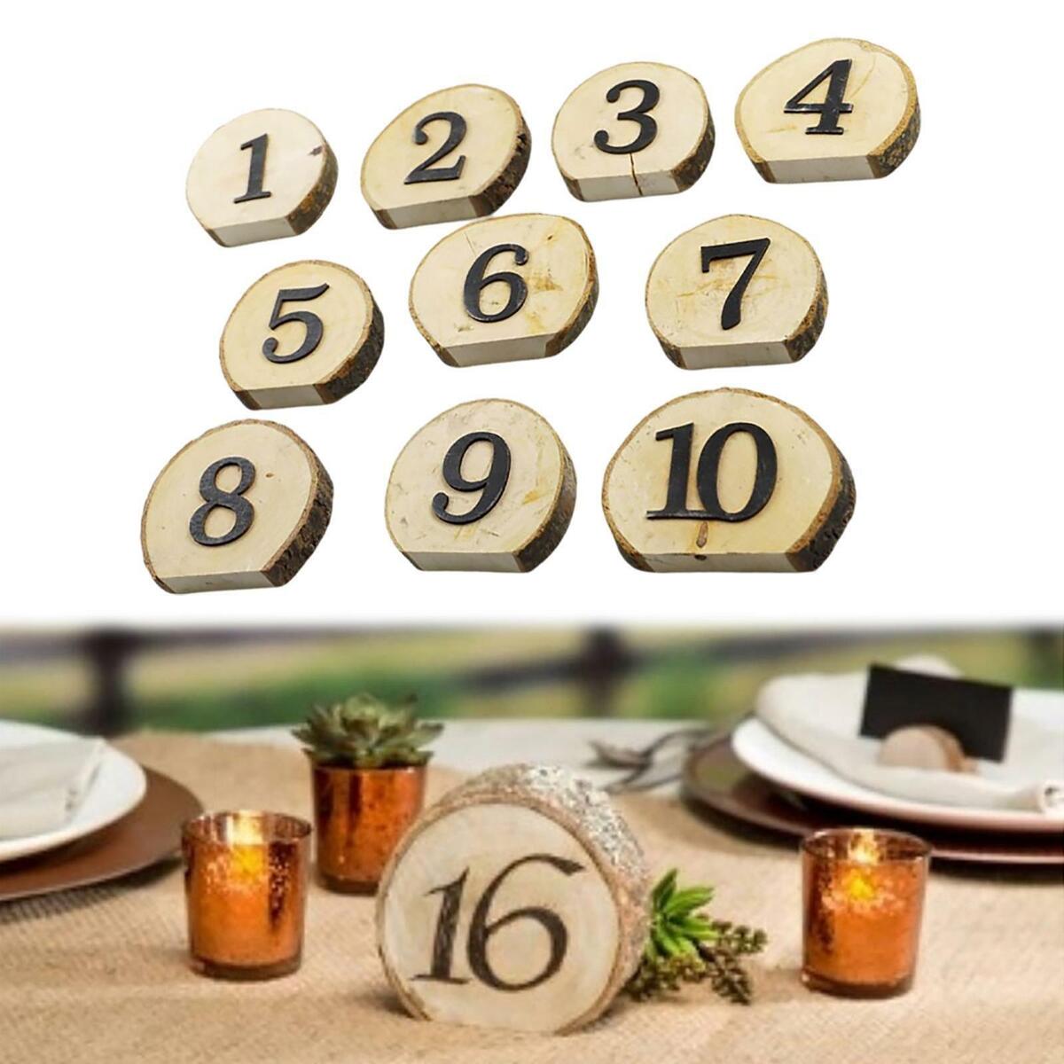 Rustic  Wooden Table  Wedding Birtay Party Centerpieces Decor