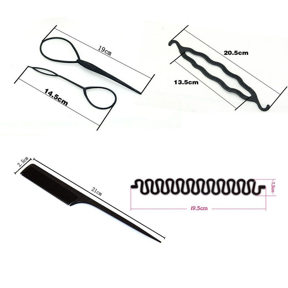 DIY Ponytail  Hair Braid Tool Hair Styling  Twist Curler Bun Roller Maker