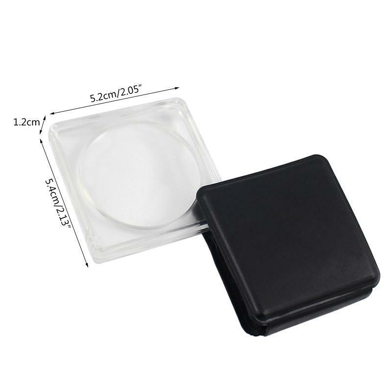Small Pocket Magnify Glass Folding Mini Magnifying Glass for Reading Science