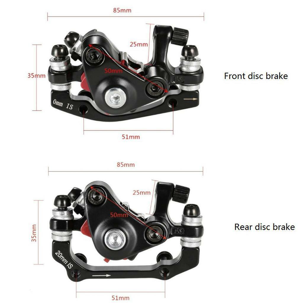 Front Rear Disc Brake Kit - Aluminum  Calipers,Stainless