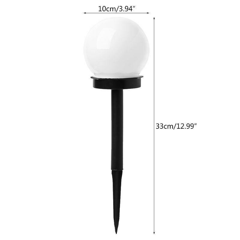 2pcs Outdoor LED Lawn Lamps Waterproof Solar Energy Landscape Lights For Yard