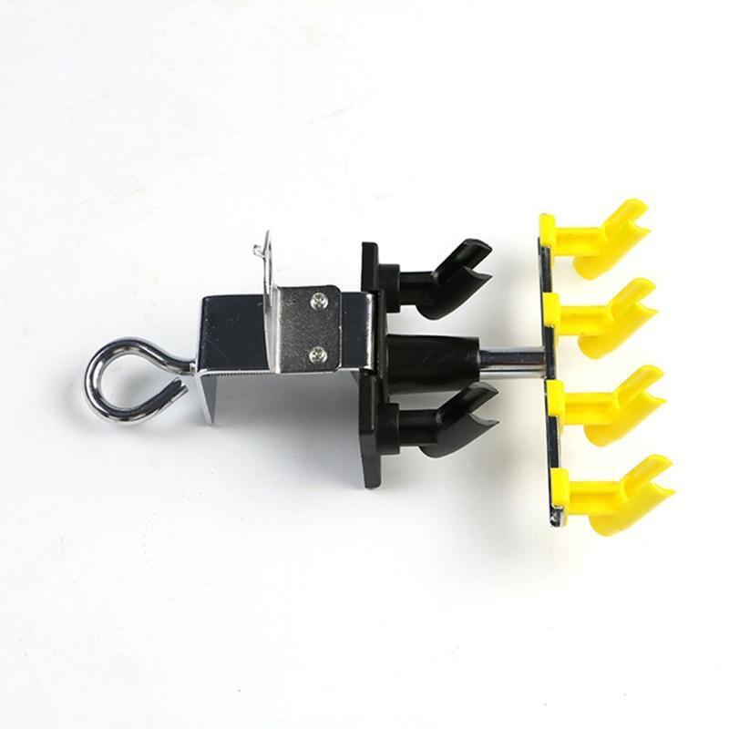 360 Degree Rotate Airbrush Holder Portable 4+2 Clamp-on Style Station Stand Kit