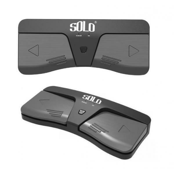 2PCS Wireless Page Turner Foot Pedal Bluetooth for Tablets Smartphones Black