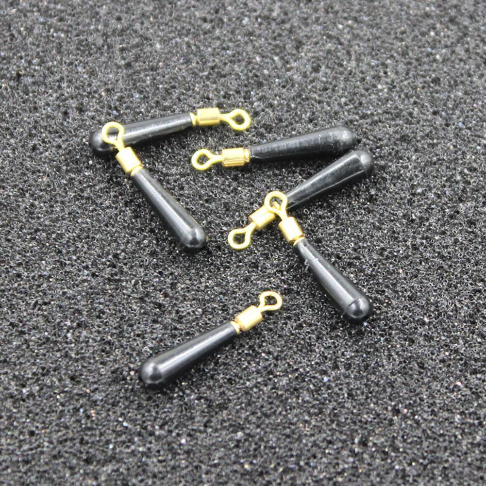 30pcs Fishing Float Seat Copper Head Rubber Drift Bobber Fishing Tackle (L)