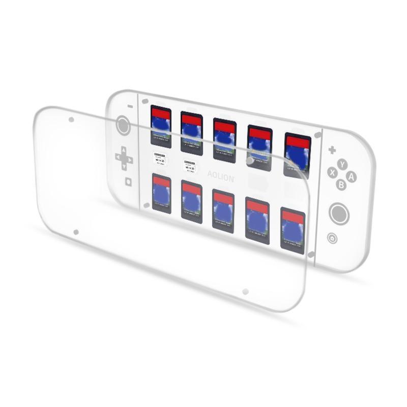 Crystal Clear Magnetic Storage Case for 14 Game Cards Fit for Switch Cards