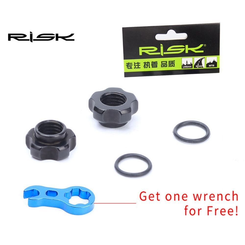 Tubeless with Install Wrench Presta Valve Nut Tire Valve Cap Tires Nozzle Lock