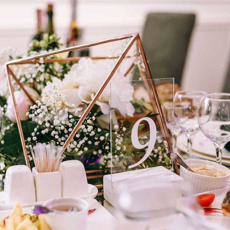 Clear Acrylic Rectangle Place Cards 10pcs/set Blank DIY Seat Table Cards