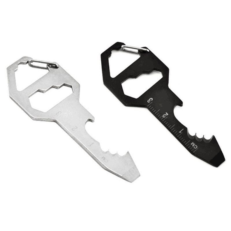Keychain Bottle Opener Multi Tool 6 Tools in 1 Carry Pocket and Backpack Tool