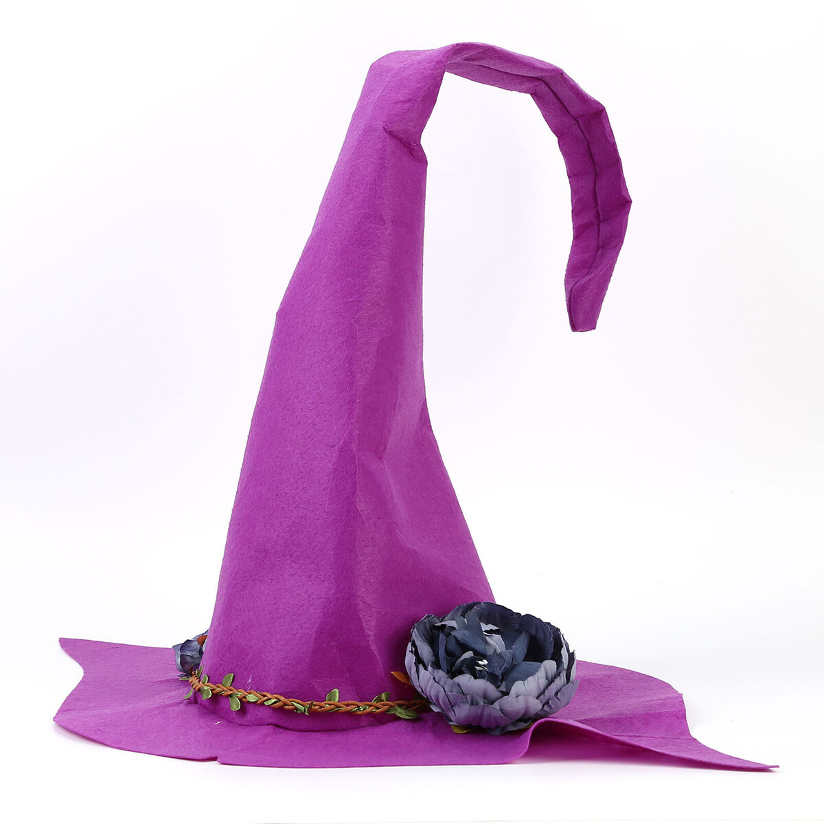 Halloween Party Felt Witch Hat Adjustable Party Witch Hat Prop (Red)