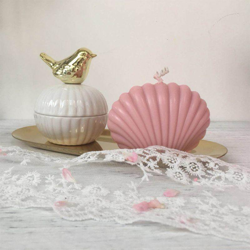 DIY Shell  Candle Molds Candle Making Mould Handmade Soap Molds Clay Craft Tools