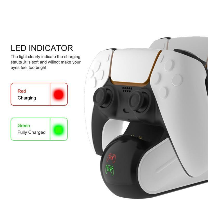 For -Ps5 Gamepad Two-Seater Charger Game Controller Sofa Type Charger -Ps5
