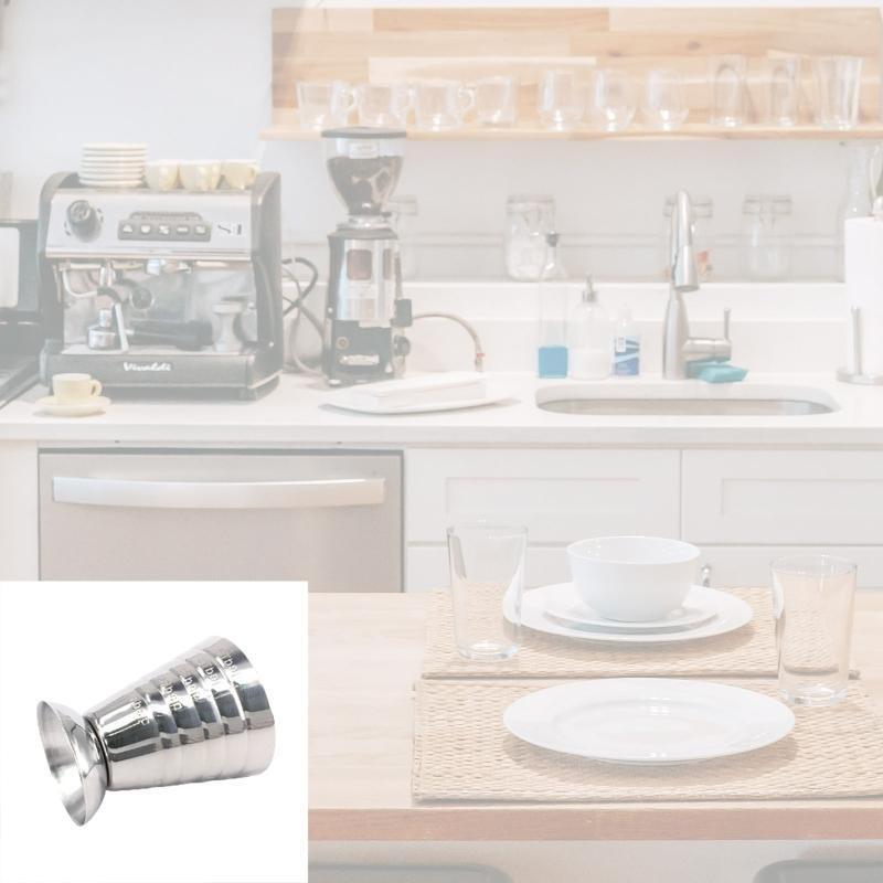 Stainless Steel Jigger Cup Bartender Measuring Cups Bar Wine Shaker Jiggers