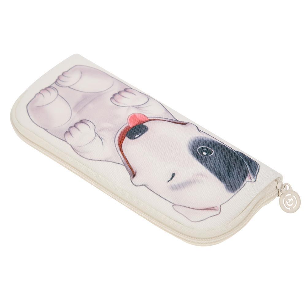 Stationery Storage Pouch Canvas Box Pencil Bag Makeup Case ( Pencil case-C)