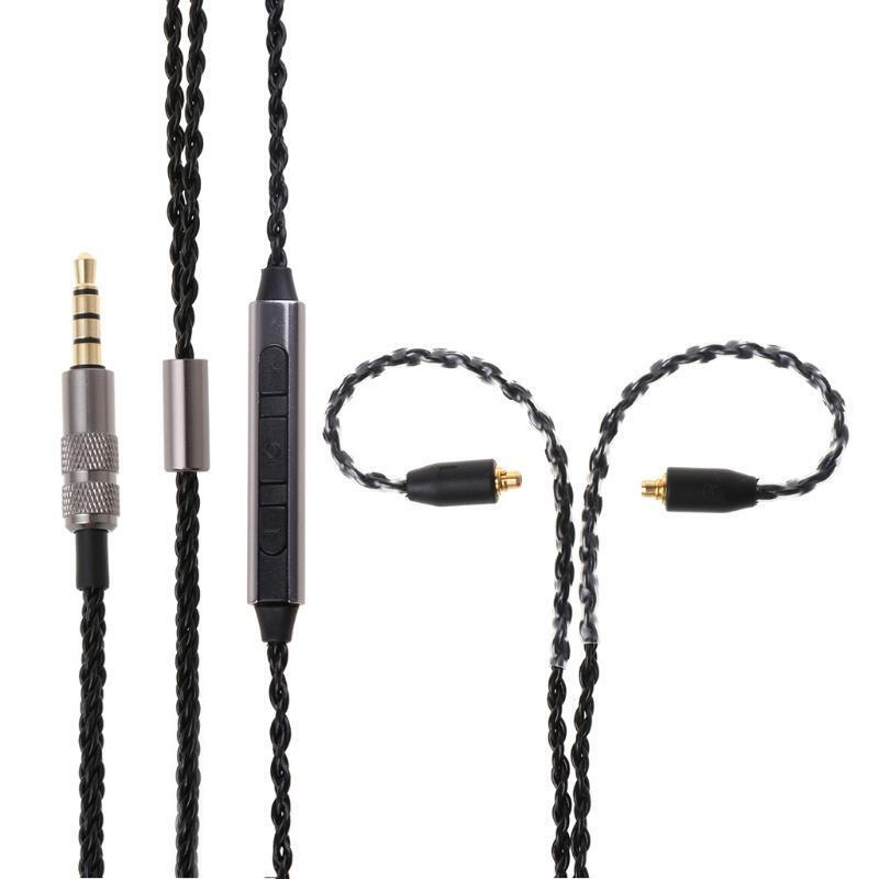 8 Share 3.5MM/TYPE C Earphone MMCX Cable with Mic/Volume Control for Shure SE215