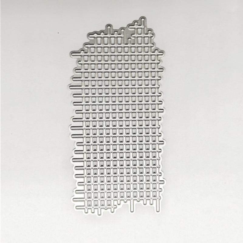 New Grid Background Metal Cutting Dies for DIY Scrapbooking Album Paper Cards