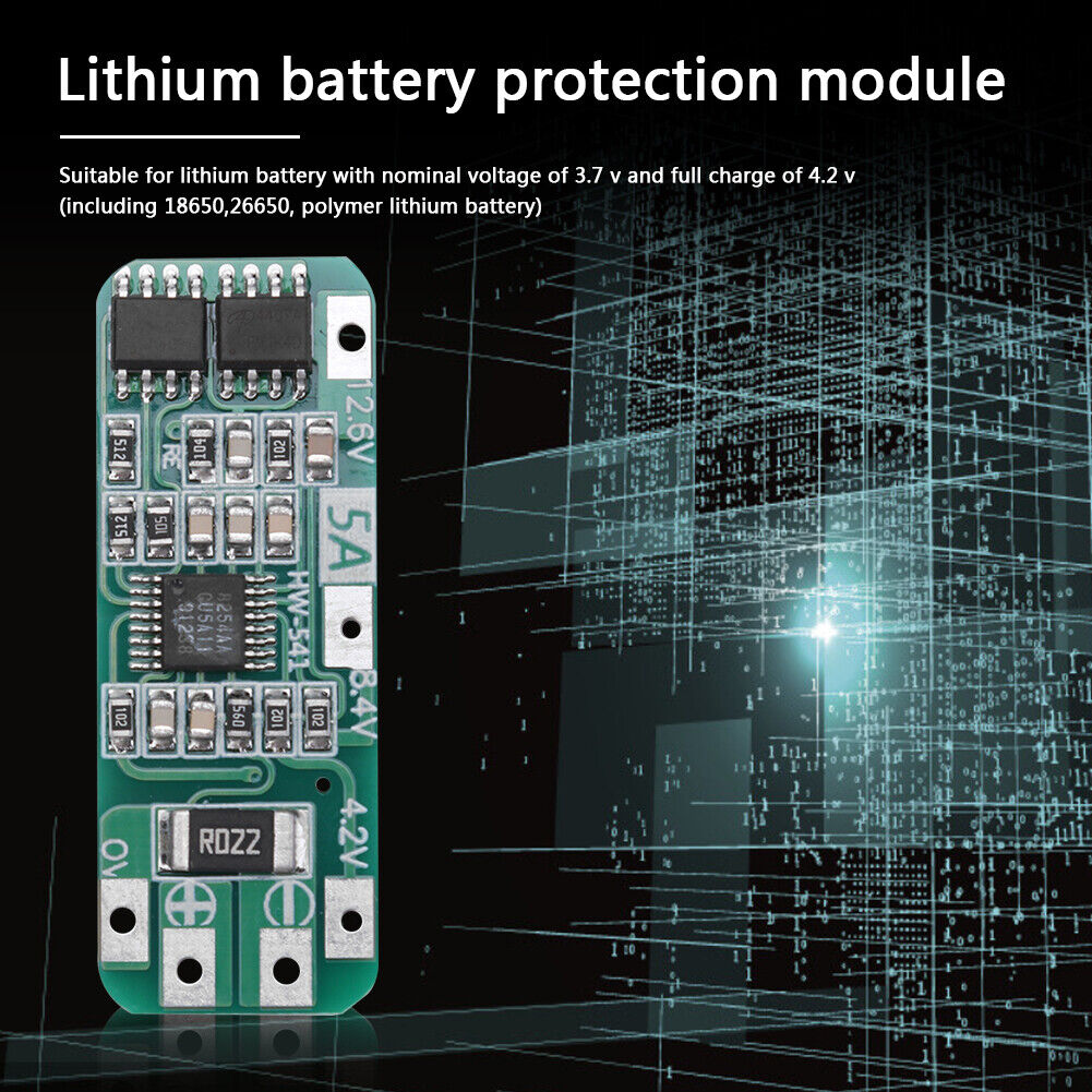 HW-541 3S 5A Li-ion Lithium Battery Charger Protection Board 18650 PCB PCM
