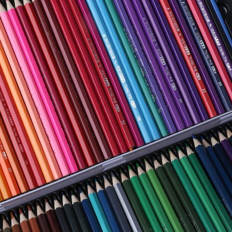 72 Pencils Oily Color Lead Paint Brush Water Soluble Colored Drawing Tool Kit
