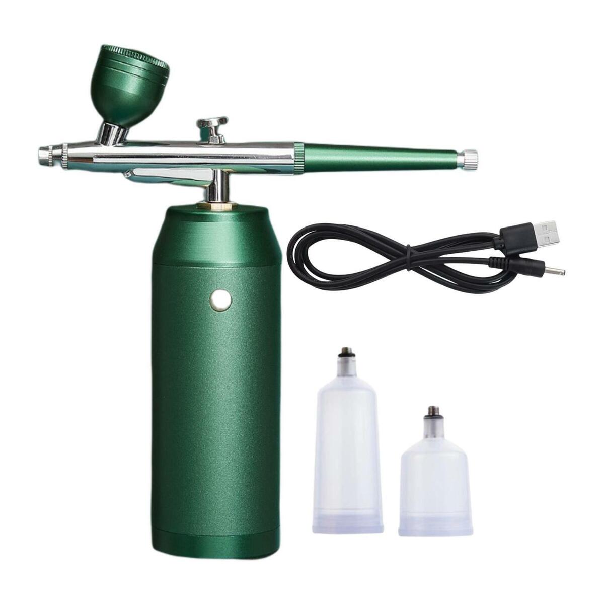 Air Brush Paint Spray Gun Airbrush with Compressor Kit for Manicure, Tattoo,